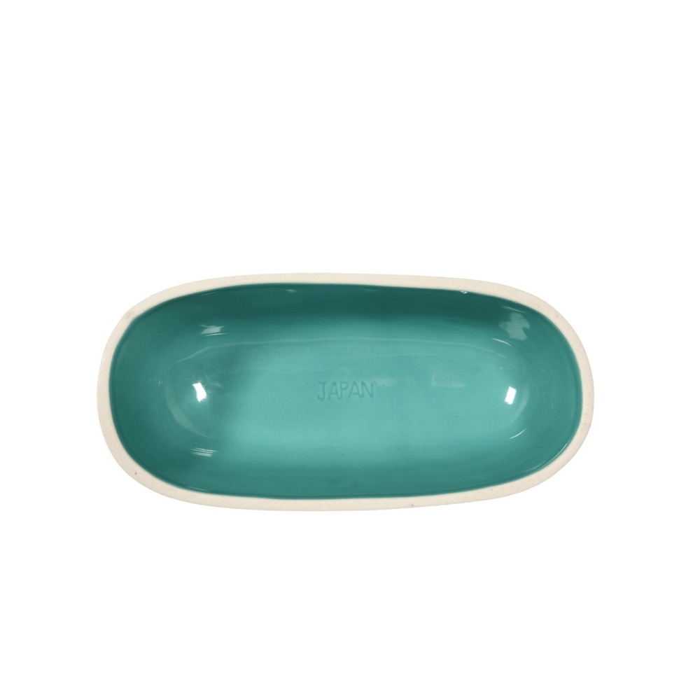 Mikasa Studio Nova Jade Chiffon Turquoise Robins Egg Blue 9" Butter‎ Dish